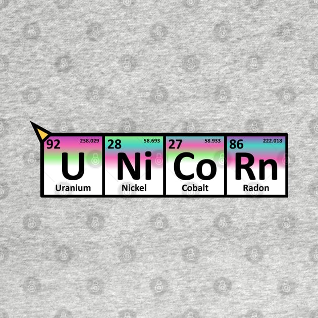 Unicorn on the periodic table by yayor